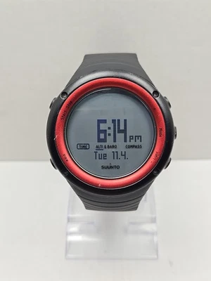 Suunto Core Red Bezel ABC Watch Outdoor Altimeter Barometer Compass New Battery - Image 1 of 4