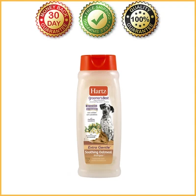 Hartz Groomer’s Best Soothing Oatmeal Dog Shampoo 18 oz – Gentle & Moisturizing
