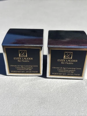 2 Estee Lauder Re-Nutriv Ultimate Lift Age-Correcting Creme .24oz New Travel - Image 1 of 4