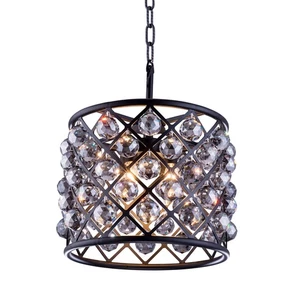 Elegant Lighting 1206D14MB-SS/RC Madison Pendant Matte Black - Picture 1 of 1
