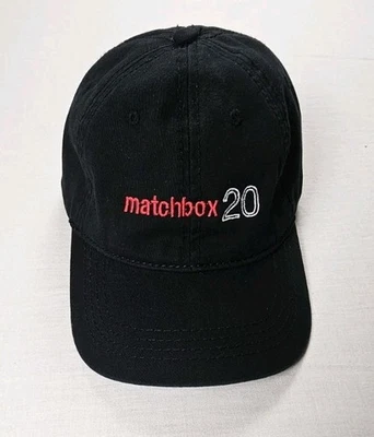Vintage Y2K Matchbox 20 Black Red And White Embroidered Hat OSFM  - Image 1 of 4