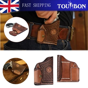TOURBON Leather NAA 22LR Pocket Holster Bullets Pouch w/Belt Loop Hunting Gift - Picture 1 of 24