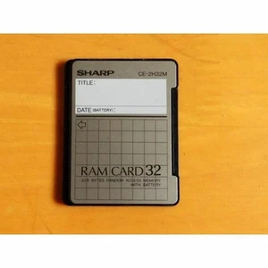 SHARP Pocket Computer 32KB RAM Speicherkarte CE-2H32M getestet - Bild 1 von 2