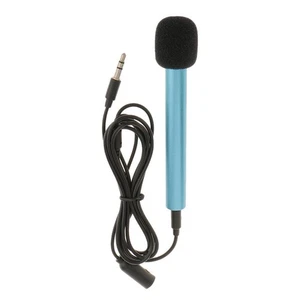 Blue Mini Singing Karaoke Home KTV Microphone Mic For IOS - Afbeelding 1 van 6