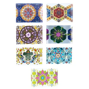 7 Floral Patterns Ukrainian Easter Egg Decorating Wraps Heat Shrink Sleeves - Picture 1 of 5