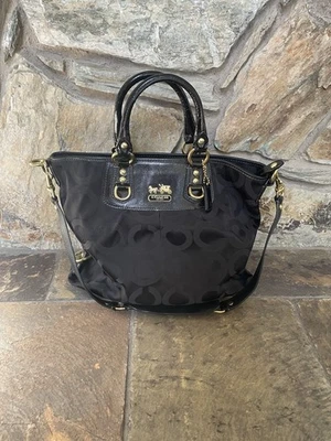 COACH Madison Julianne Op Art Signature Tote Large Satchel Shoulder Bag 12963 - Image 1 of 4