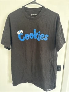 Cookies Sf Berner Krümelmonster Shirt Herren L Brustumfang 25 Rapper Hip Hop Blau - Bild 1 von 3