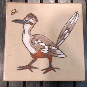 Cleo Teissedre Azulejo Cerámico Posavasos Remache Suroeste Cerámica ROADRUNNER - Imagen 1 de 3