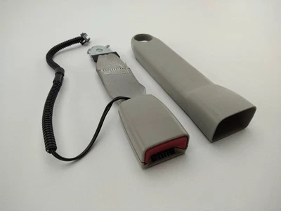 Front Seat Belt Buckle Light Gray Left LH OEM Cadillac Chevrolet GMC 07 - 14 ✅ - Изображение 1 из 4