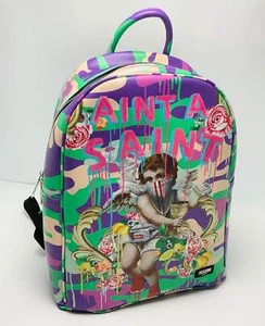 Men’s Reason Ain't A Saint Camo Purple | Pink | Green | Cream Backpacks NWT - Picture 1 of 5