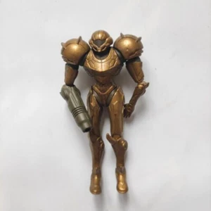 Metroid Samus Gold World of Nintendo Action Figure Jakks Pacific Toy No Box - Picture 1 of 1