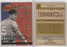 2013 Panini America's Pastime Decades /125 George Brett #D6 HOF