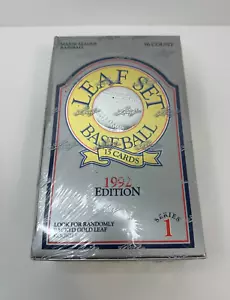 1992 Leaf Series 1 MLB Baseball Box FACTORY SEALED Look For Gold Leaf Rookies - Picture 1 of 7