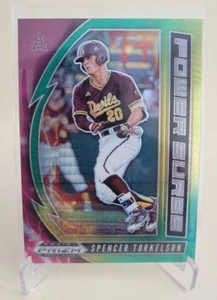 Panini Prizm Draft Picks Spencer Torkelson 2020 verde amarillo Hyper Power Surge - Imagen 1 de 2