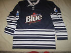 Maillot de hockey vintage bleu Labatt hommes grands des années 90 bleu Canada