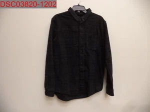 Threads 4 Thought Men's Charcoal El Paso Plaid Print Slim Fit Shirt Jacket, Sz M - Picture 1 of 6