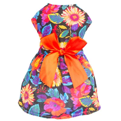 Vestidos florales para mascotas gatos pequeños ropa para perros disfraces gato disfraz vestido de noviaZ Foto 1 de 4