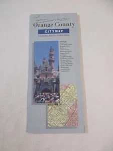 1990 Gousha Orange County California City Street Travel Road Map~BR15 - Picture 1 of 12