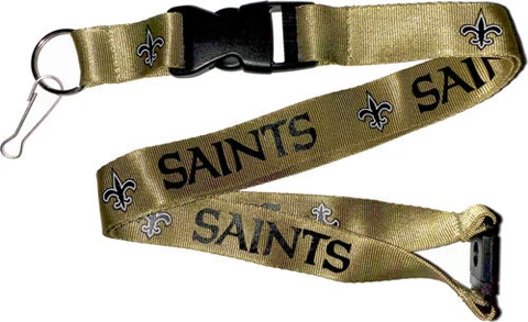 New Orleans Saints Lanyard Keychain Key Chain NFL New Cover