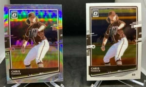 Chris Paddack (2) Card Lot 2020 Optic (1) Holo Prizm (1) Base San Diego Padres - Picture 1 of 8