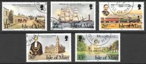 Isle of Man 1984 William Cain (civic leader, Victoria) Commem. SG 274/278.Used - Picture 1 of 1