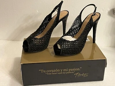 Thalia Sodi Women's Rhinestone Peep Toe Platform Stiletto CACE2F Shoes Size 8.5M - Image 1 of 4