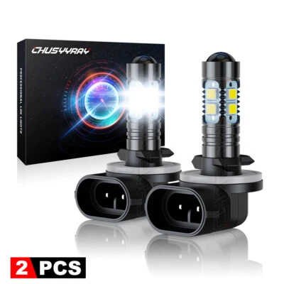 For Dodge i10 2012 2013 2014 2x 881/889 Car Fog Lamp Foglight White 6000K - Image 1 of 4