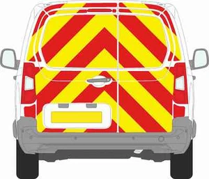 VAUXHALL COMBO 2018 + KIT COMPLETO CHEVRON PRISMÁTICO CAPÍTULO 8 REFLECTANTE - Imagen 1 de 2