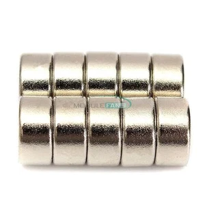 10 pezzi magneti al neodimio terre rare cilindro tondo forte 10 * 5 mm N52 MF - Foto 1 di 5