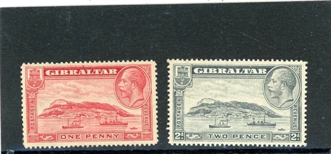 Gibralter 1931 Scott# 96,98 Mint LH Cover