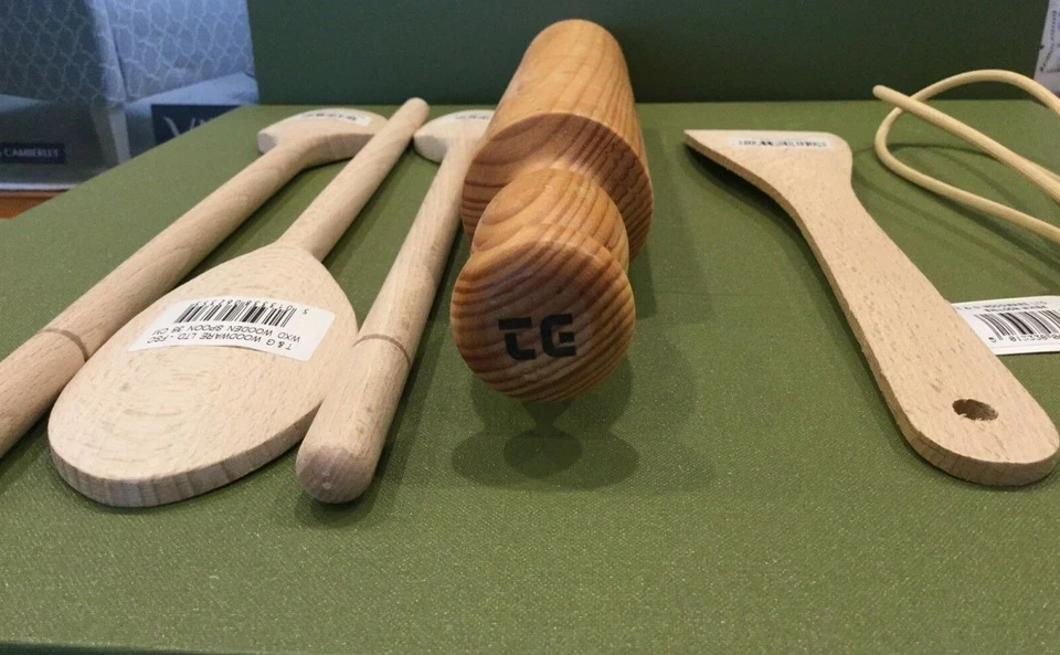 T & G Woodware Traditional Kitchen Utensil 6pc Set - Image 1 of 4