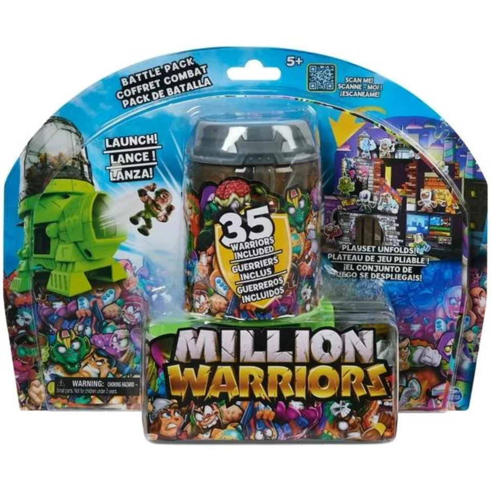 Million Warriors Battle Pack con 35 figuras coleccionables, lanzador y juego Foto 1 de 1