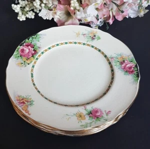 Royal Winton Grimwades, Margaret Rose, 8 Inch Dessert Salad Plates, Set of 4 - Picture 1 of 9