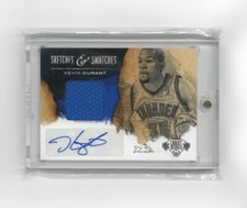2013/14 Panini Court Kings KEVIN DURANT Sketches & Swatches #’d 18/49! SSP