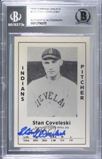 1979 TCMA Diamond Greats Stan Coveleski #276 BAS Certified BGS Encased Auto HOF