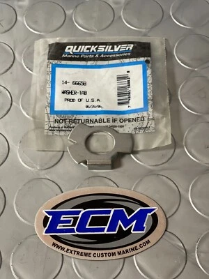 Mercury Mercruiser Quicksilver Motor Mount Nut Locking Tab Washer  OEM  14-66658 - Image 1 of 4
