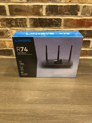 NEW  SEALEDLinksys R74 EA7450 Max-Stream AC1900 Wireless Dual-Band WiFi 5 Router - Image 1 of 4