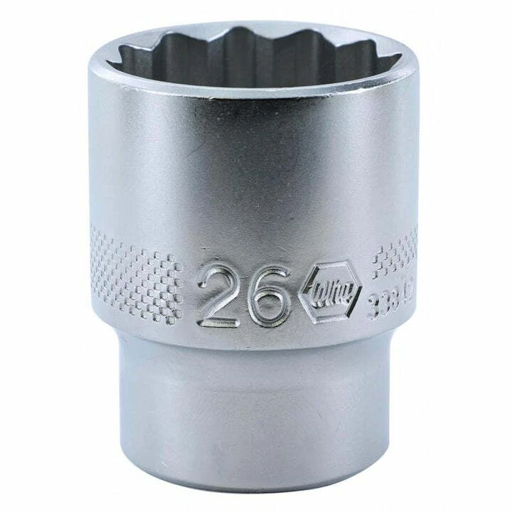 Wiha Tools 33842 1/2 Inch Drive Socket, 12 Point, 26 mm - Image 1 of 1