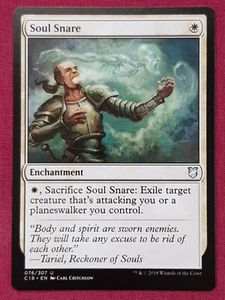 Magic The Gathering COMMANDER 2018 C18 SOUL SNARE white card MTG - Picture 1 of 2