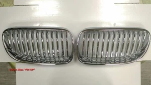 MIT CHROMED FRONT & SILVER REAR GRILLE BMW E92 E93 LCI 3 SERIES  2010-2011 - Bild 1 von 7