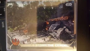 Star Wars Rogue One Series 2 #75 2017 Rebels Storm the Citadel gris 034/100 - Imagen 1 de 1
