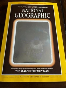 NATIONAL GEOGRAPHIC November 1985 SEARCH FOR EARLY MAN Fossil Skeleton HOLOGRAPH - Bild 1 von 1
