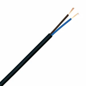 Cable de PVC 2X0,50 H03VV-F Negro - Picture 1 of 1