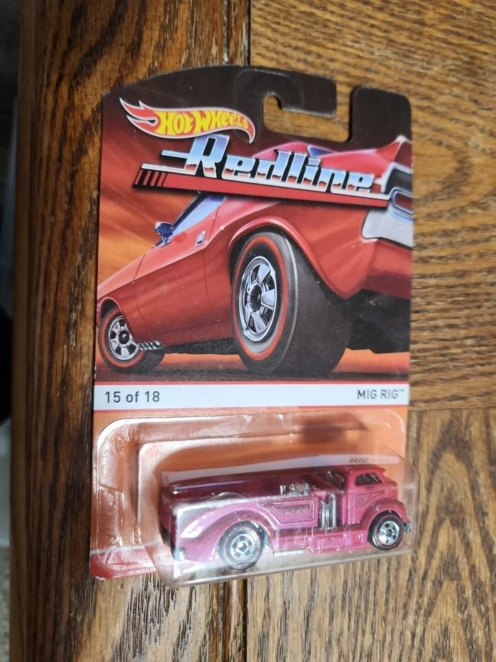 Hot Wheels 2016 redline 15 of 18 mig rig pink - Image 1 of 1