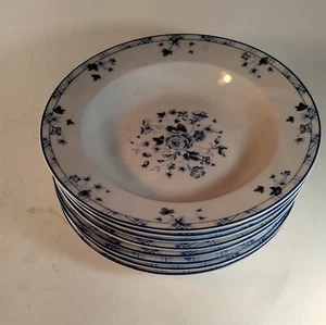 Vintage Laura Ashley Sophia Blue Rose Floral Pattern 30 piece set - Picture 1 of 9