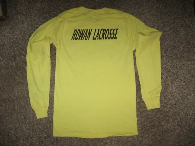 ROWAN UNIVERSITY Profs LACROSSE Long Sleeve Shirt Adult Small OWLS RU PROFESSORS - Image 1 of 4