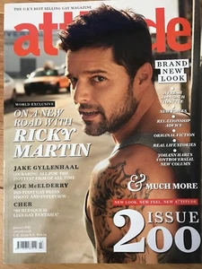 Attitude Magazine 200 Jan 2011.  Ricky Martin, Cher - Bild 1 von 1