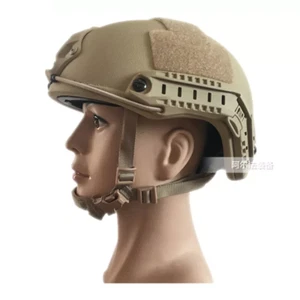 IN US FAST Green Khaki Level 3 Bulletproof Tactical Helmet UHMWPE BALLISTIC IIIA - Picture 1 of 16