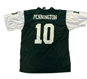 New York Jets Jersey Chad Pennington #10 Green White Reebok NFL Youth XL 18-20 - Picture 1 of 21