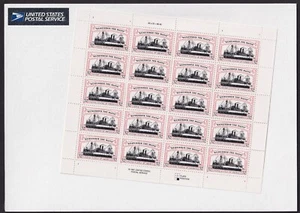 Scott #3192 Remember the Maine (Spanish-American War) Sheet of 20 Stamps Sealed - Picture 1 of 3